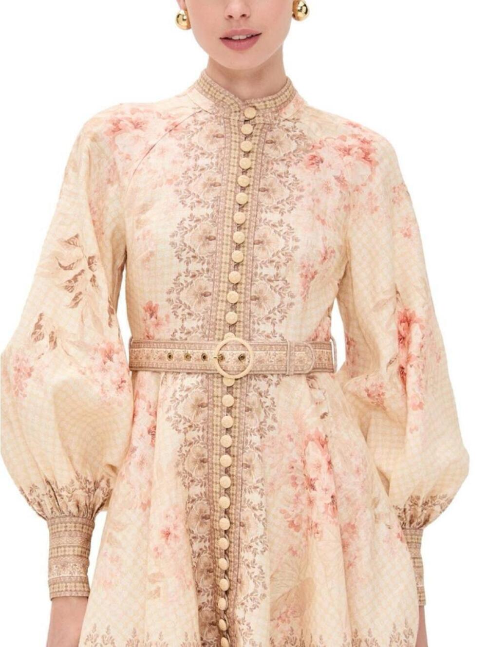 Zimmermann Illuminate Buttoned Mini Dress